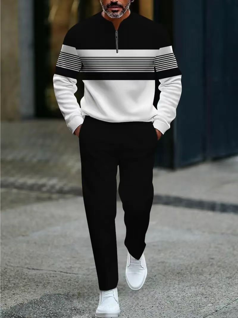 Half-up pullover casual suit