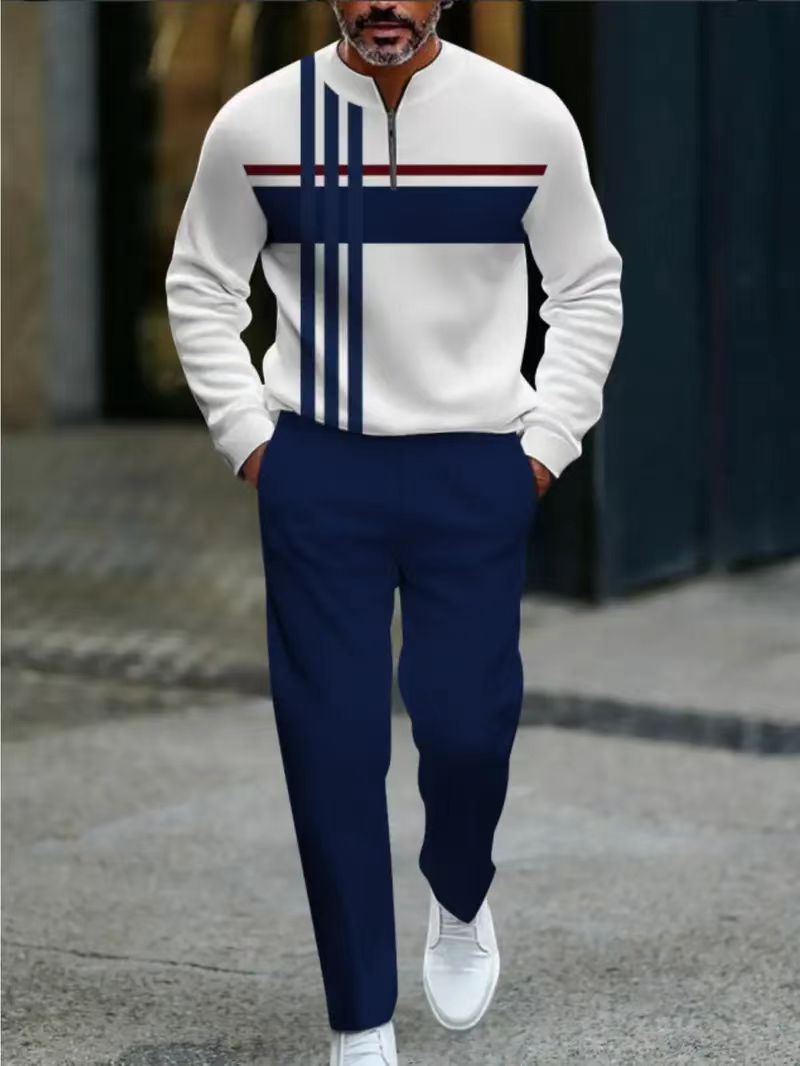 Half-up pullover casual suit