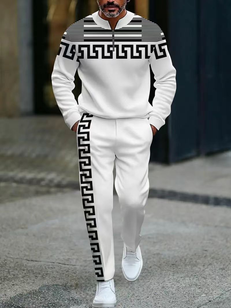 Half-up pullover casual suit