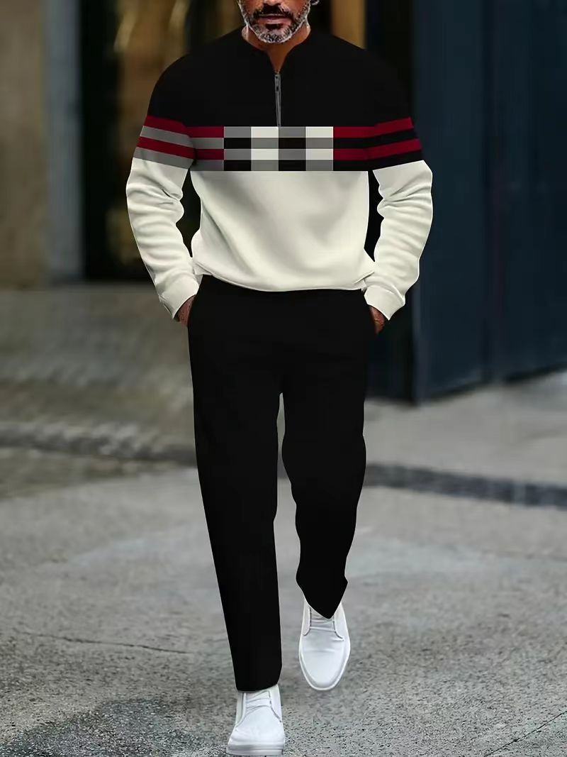 Half-up pullover casual suit