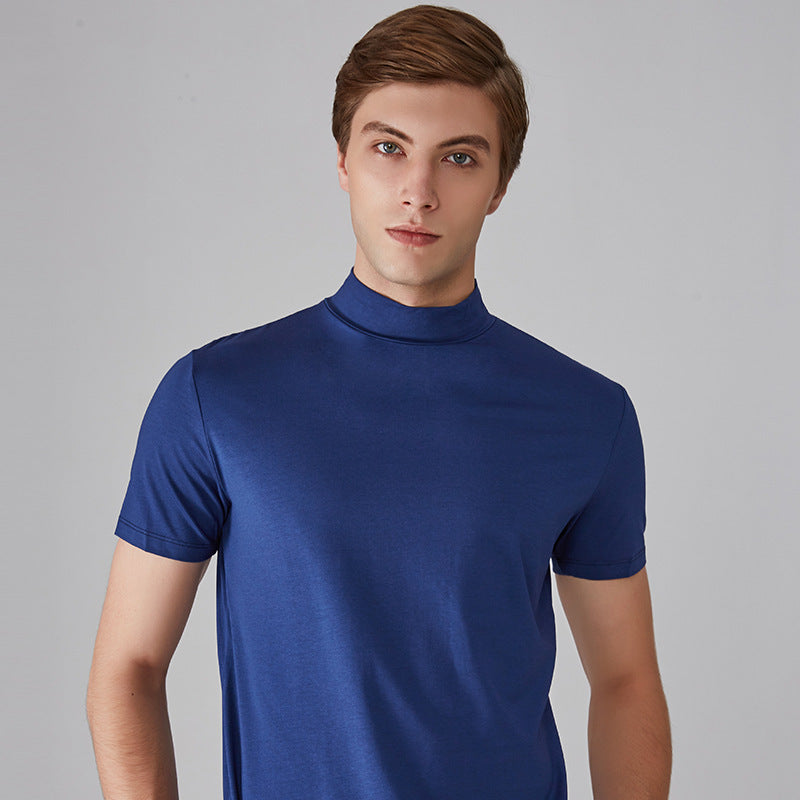 Stylish and comfortable stand-up collar slim fit T-shirt