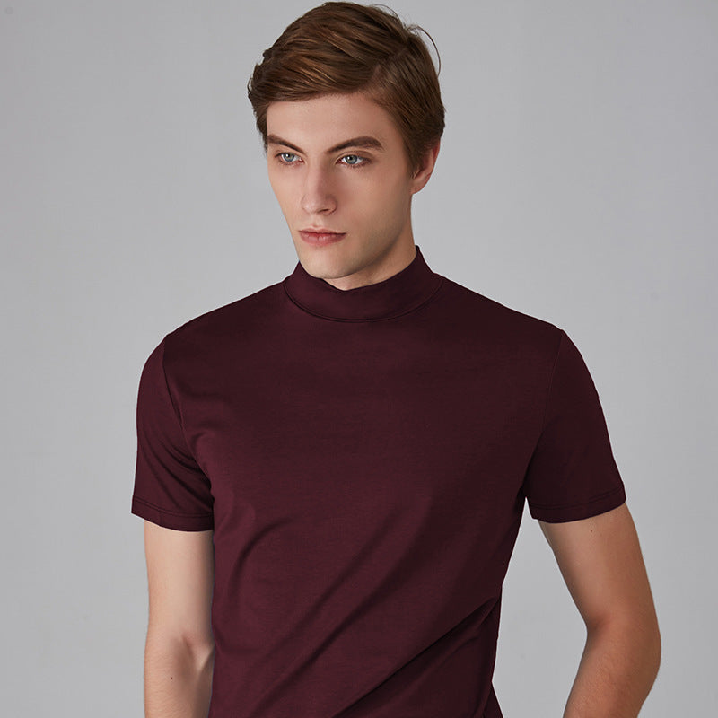 Stylish and comfortable stand-up collar slim fit T-shirt