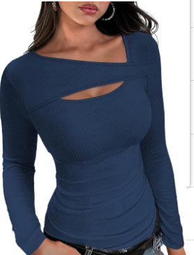 Slim-fit long-sleeved T-shirt