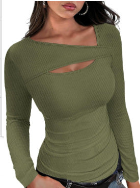 Slim-fit long-sleeved T-shirt
